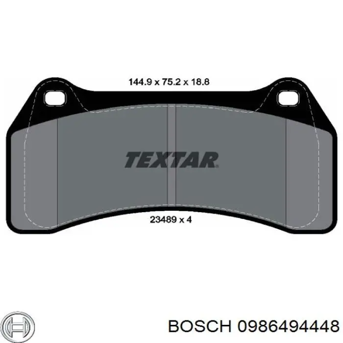 Гальмівні колодки Bosch 0986494448 ціна, від 29.06 USD