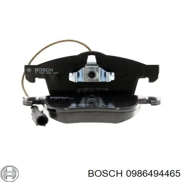 0986494465 Bosch колодки гальмівні передні, дискові