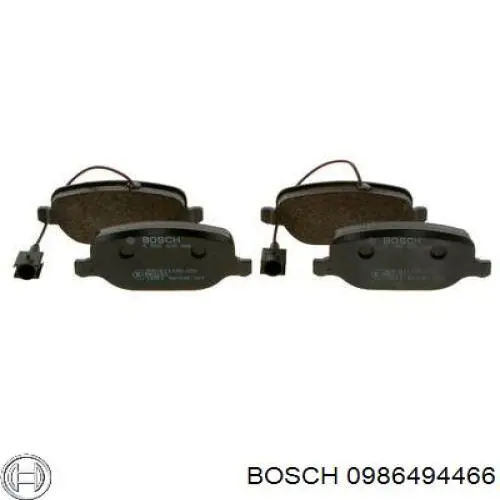 Колодки гальмові задні, дискові 0986494466 Bosch