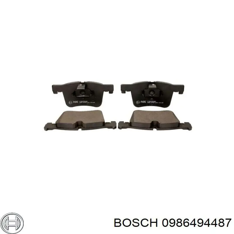 Купити 0986494487 Bosch Колодки гальмівні передні, дискові