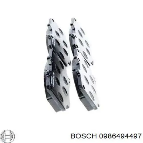 Передні тормозні колодки 0986494497 Bosch