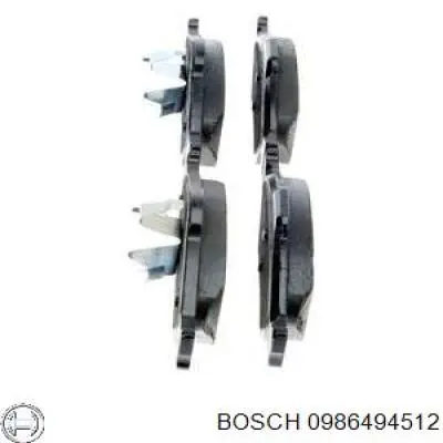 0986494512 Bosch колодки гальмівні передні, дискові