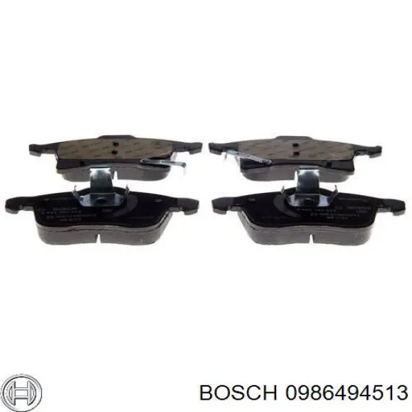 0986494513 Bosch колодки гальмівні передні, дискові