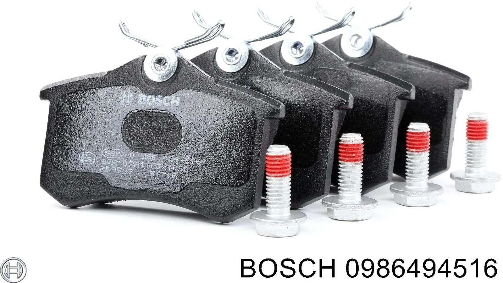 0986494516 Bosch колодки гальмові задні, дискові