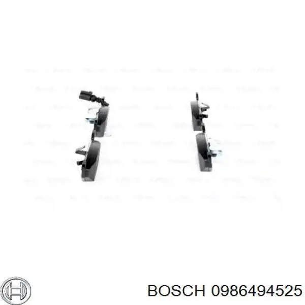 Купити 0986494525 Bosch Колодки гальмівні передні, дискові