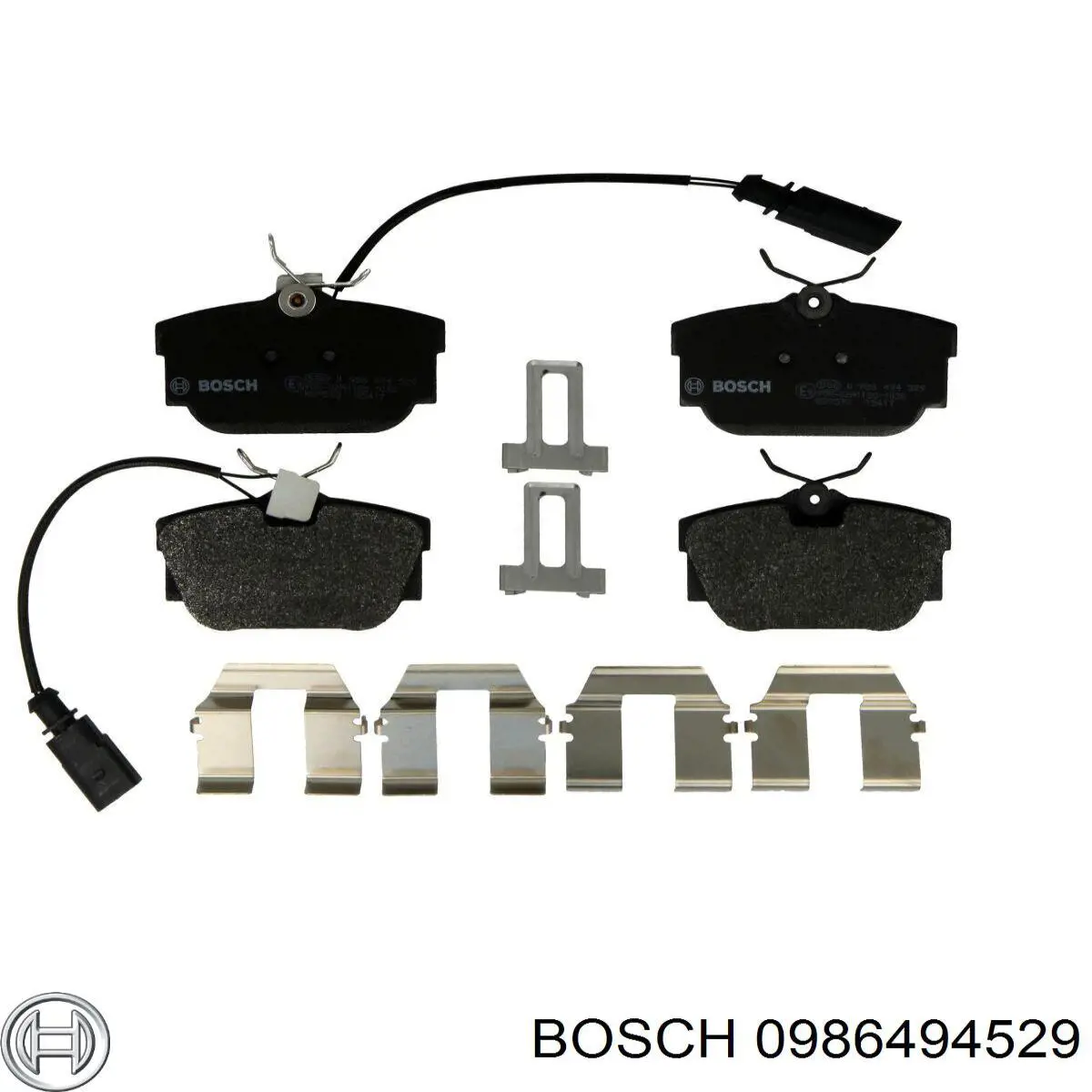 0986494529 Bosch колодки гальмові задні, дискові