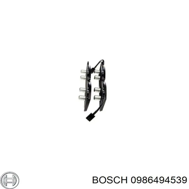0986494539 Bosch колодки гальмівні передні, дискові