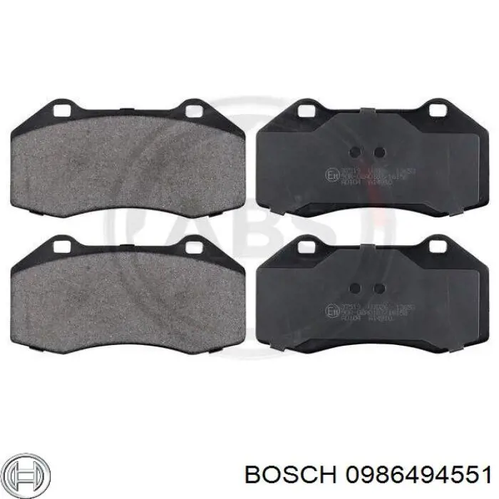 Гальмівні колодки Bosch 0986494551 ціна, від 38.38 USD