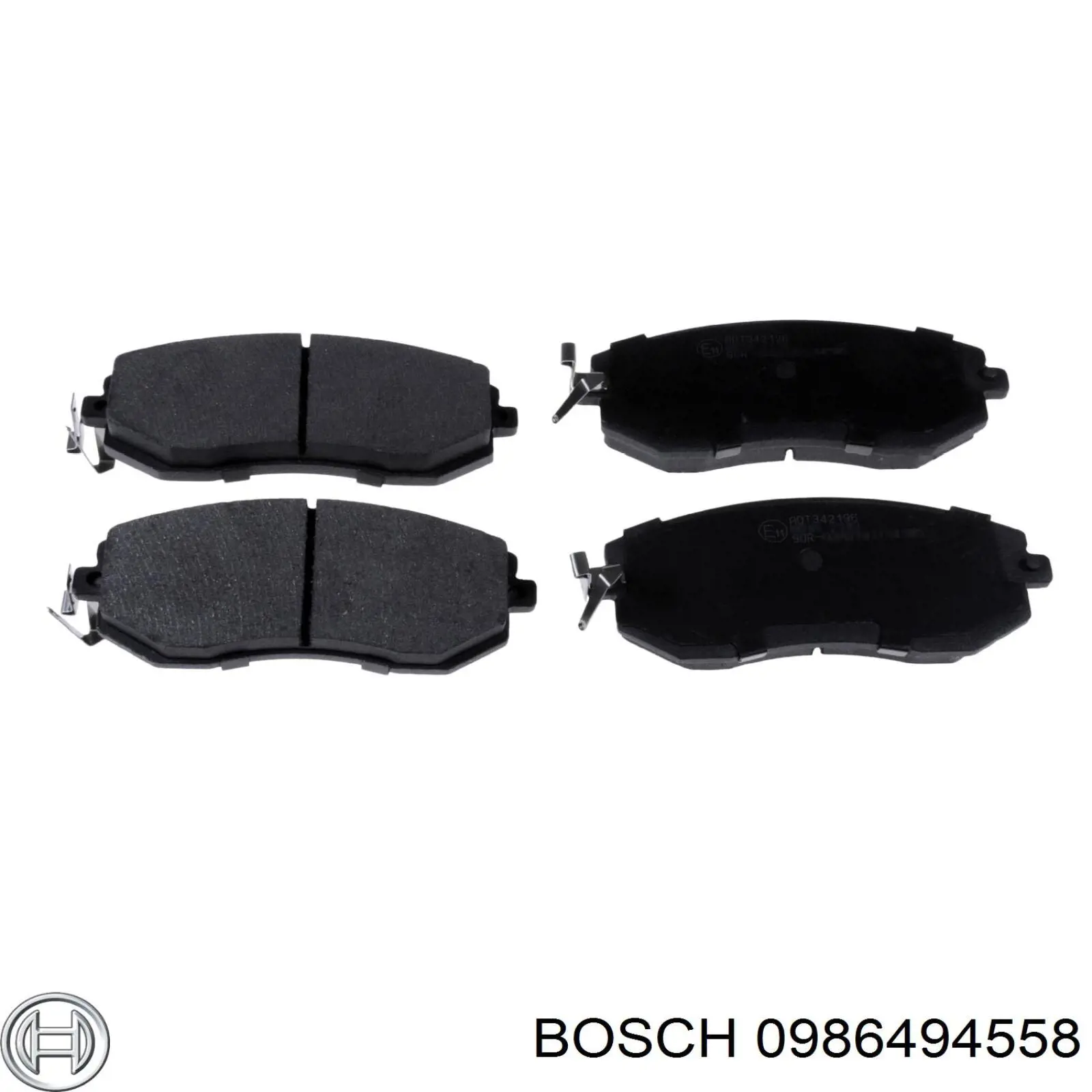 Передні тормозні колодки 0986494558 Bosch
