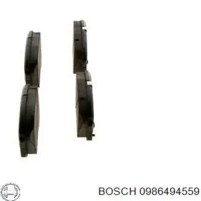 Колодки гальмівні передні, дискові 0986494559 Bosch