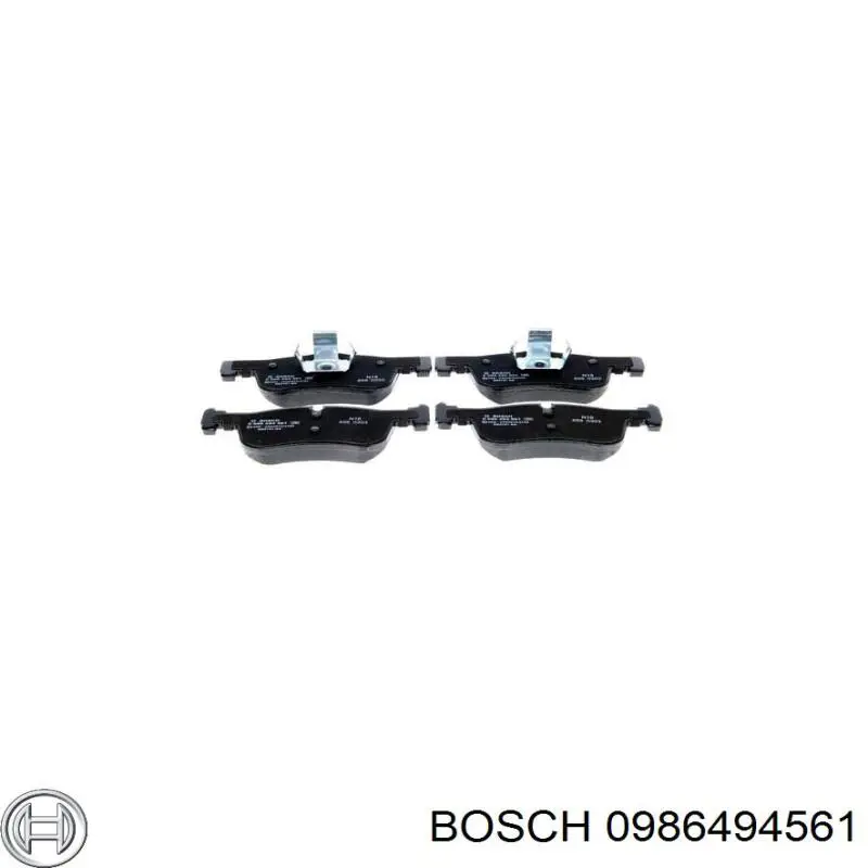 0986494561 Bosch колодки гальмівні передні, дискові
