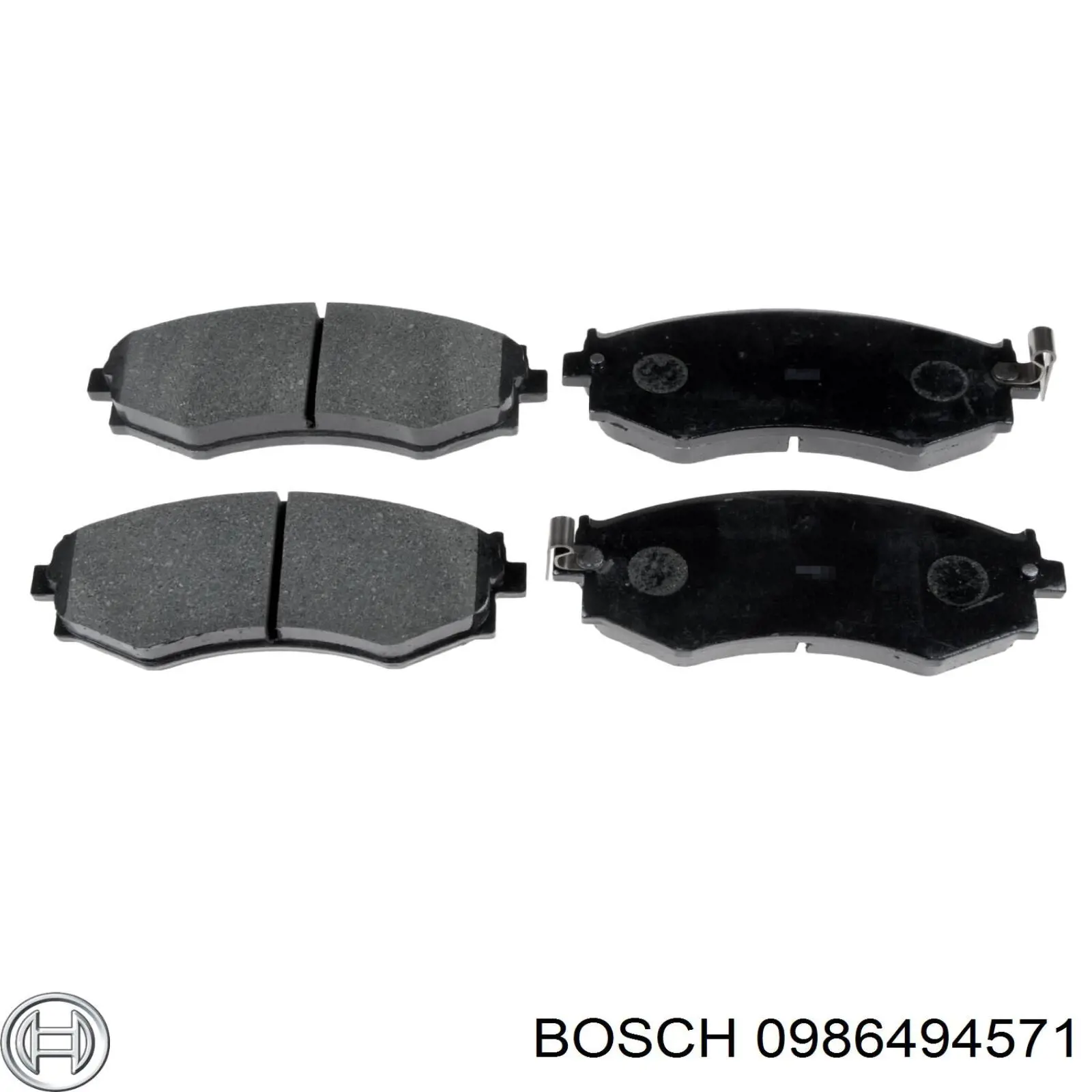 0986494571 Bosch колодки гальмівні передні, дискові