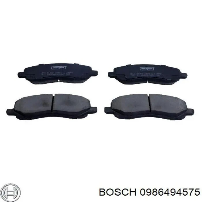 Передні тормозні колодки 0986494575 Bosch