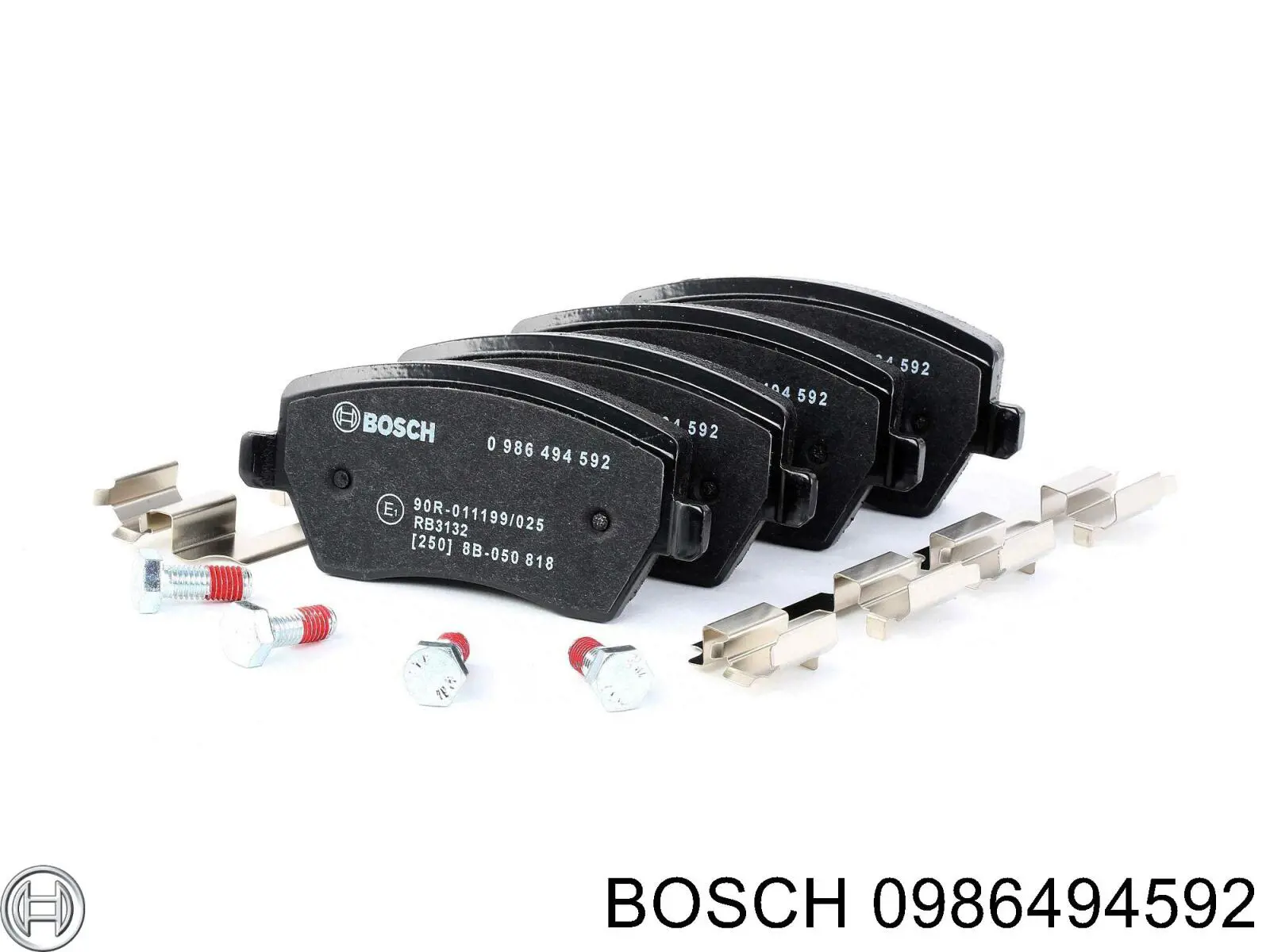 0986494592 Bosch колодки гальмівні передні, дискові