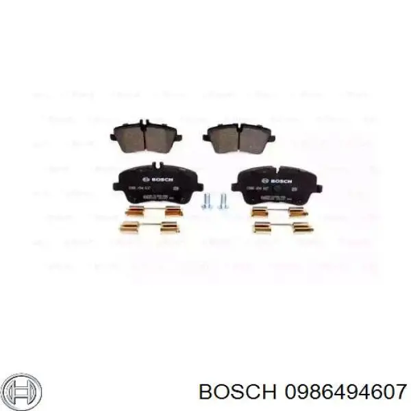 Передні тормозні колодки 0986494607 Bosch