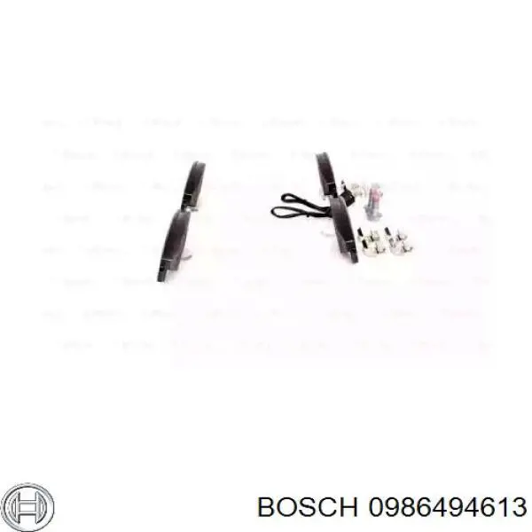 Колодки гальмівні передні, дискові 0986494613 Bosch