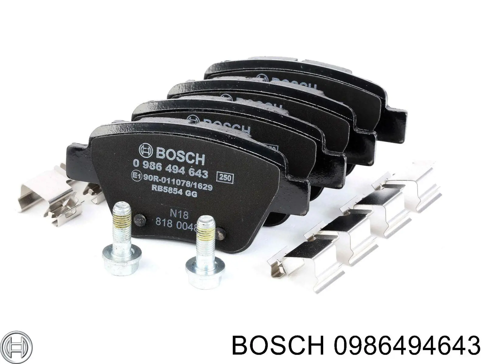 Колодки гальмові задні, дискові 0986494643 Bosch