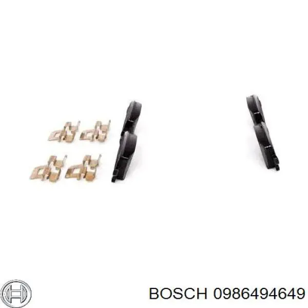 Колодки гальмові задні, дискові 0986494649 Bosch