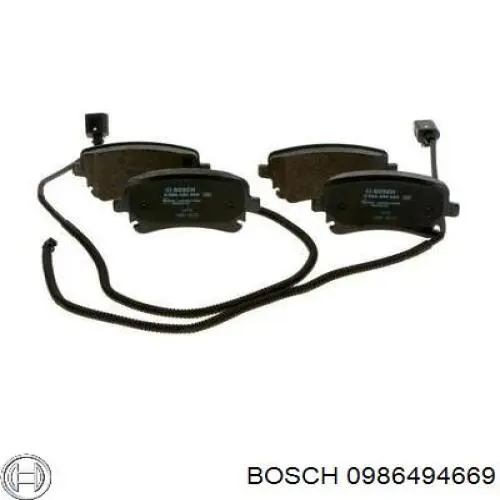 Задні гальмівні колодки Bosch 0986494669 ціна, від 29.96 USD