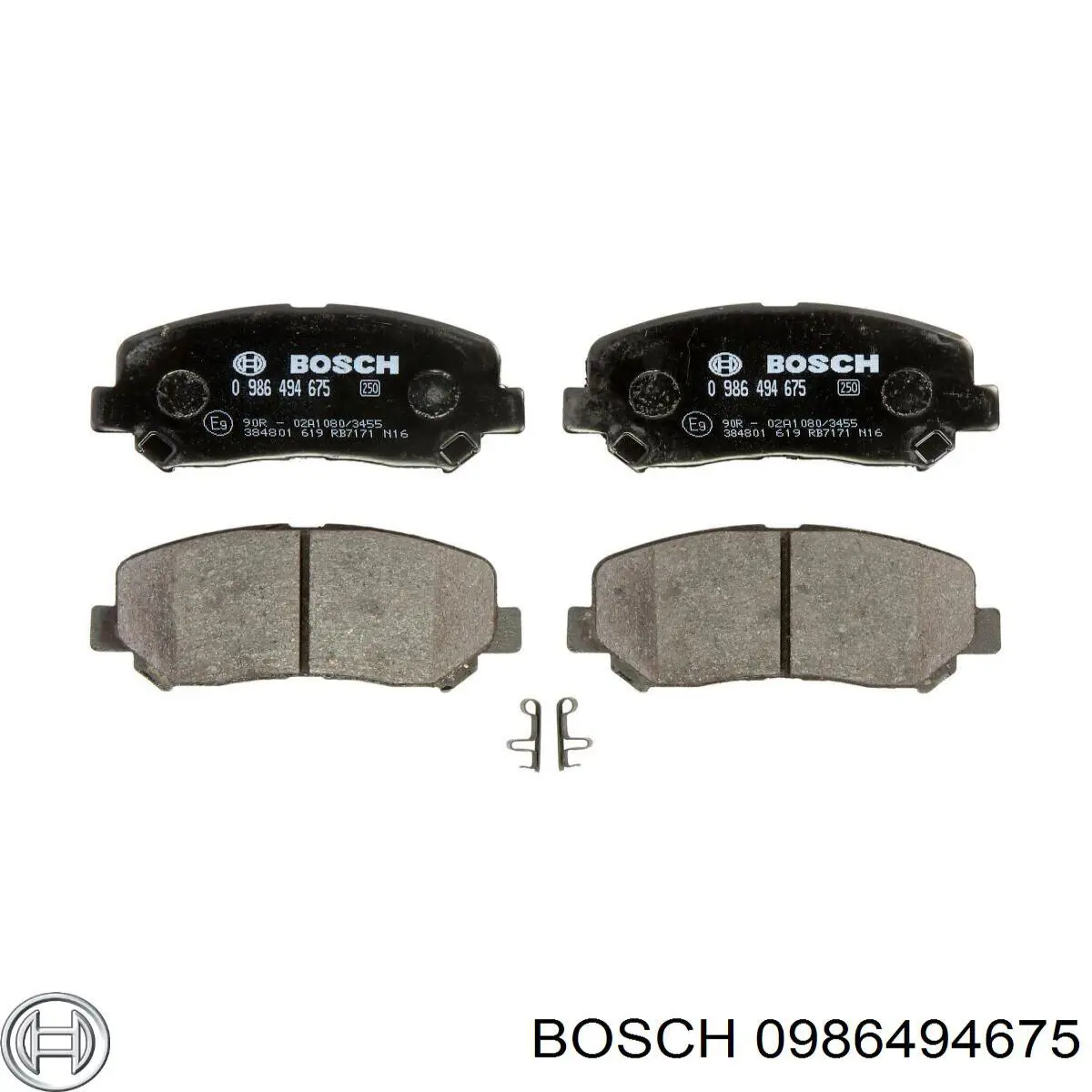 Колодки гальмівні передні, дискові 0986494675 Bosch