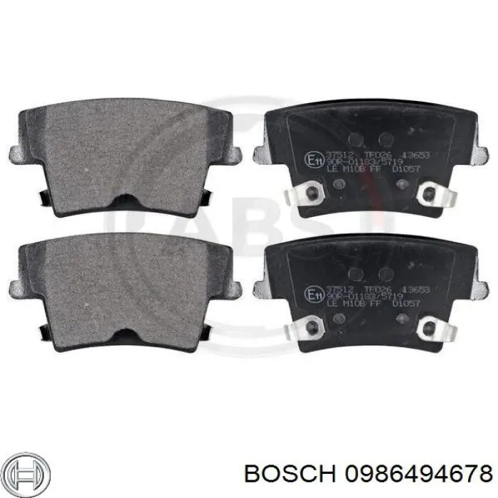 Купити 0986494678 Bosch Задні колодки