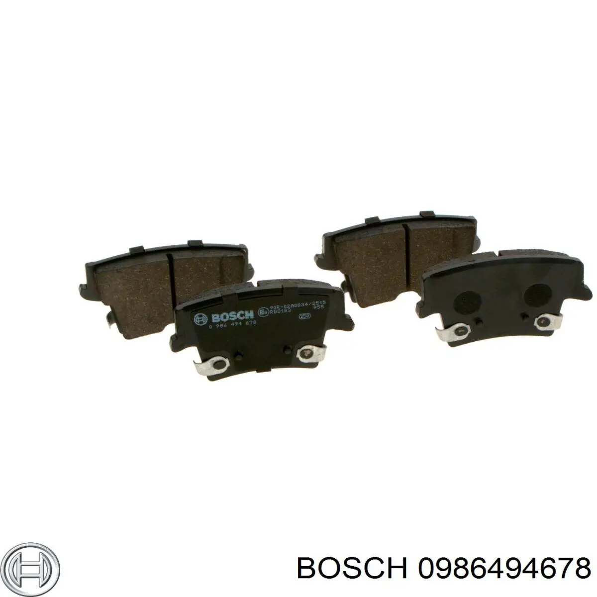 Задні гальмівні колодки 0986494678 Bosch