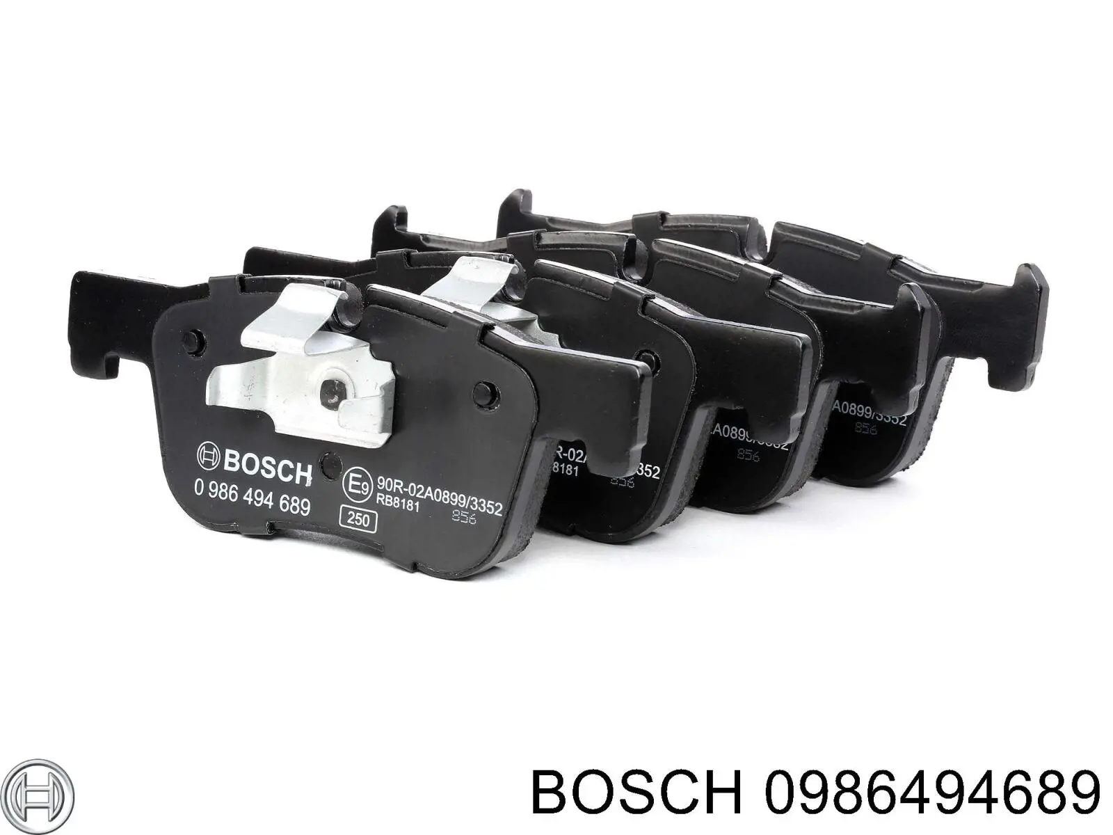 Колодки гальмівні передні, дискові 0986494689 Bosch