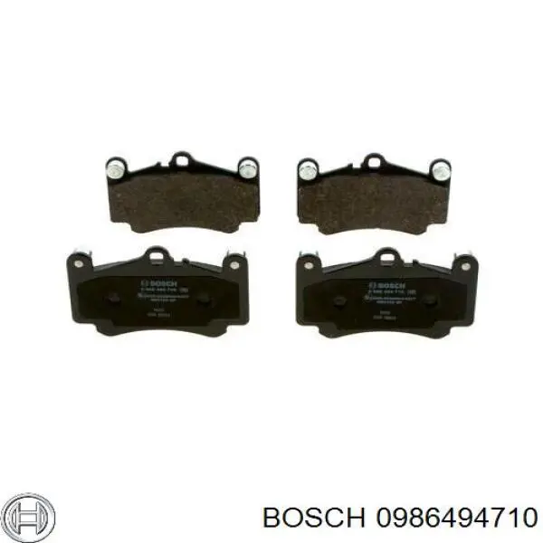 Колодки гальмівні передні, дискові 0986494710 Bosch