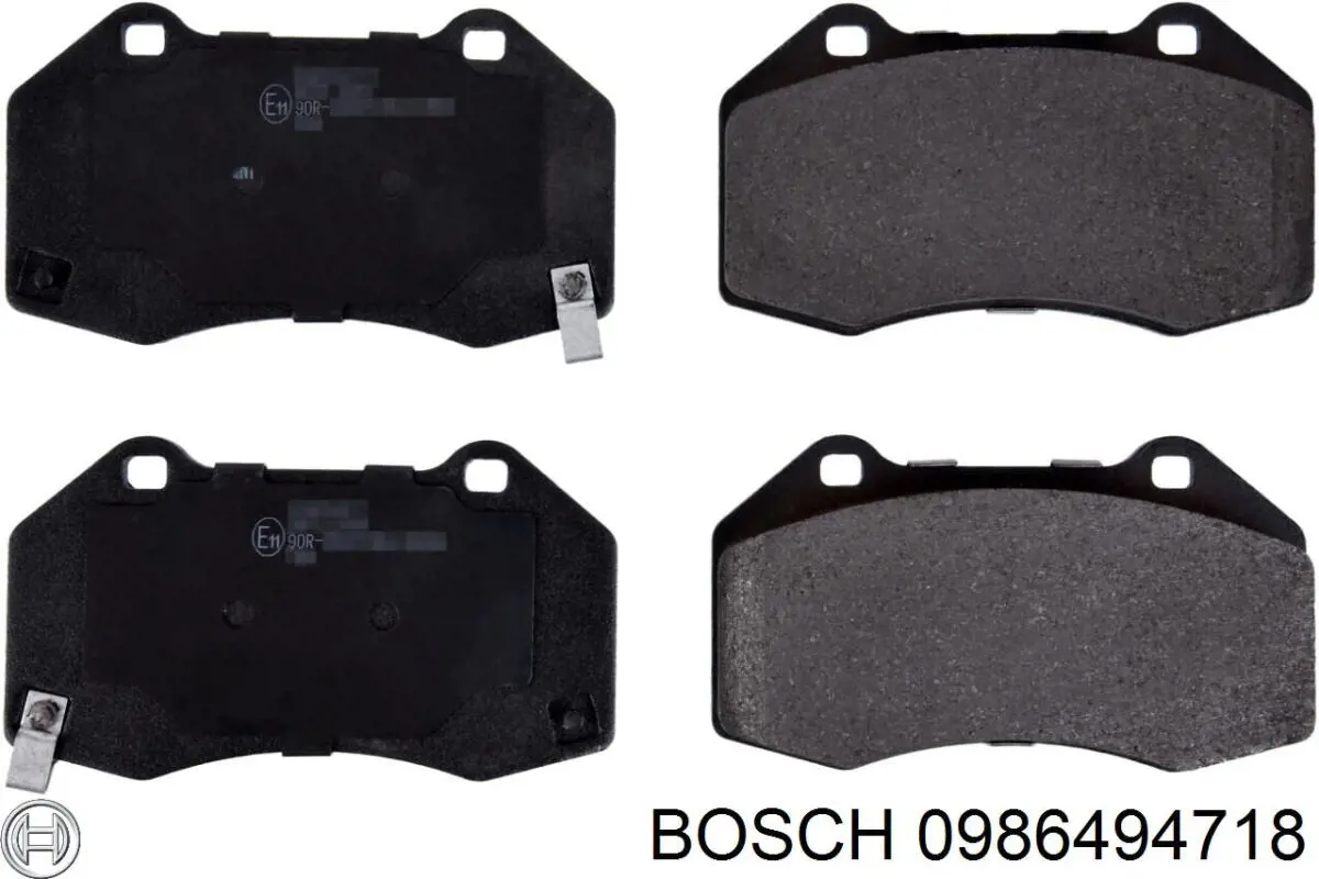 0986494718 Bosch колодки гальмівні передні, дискові
