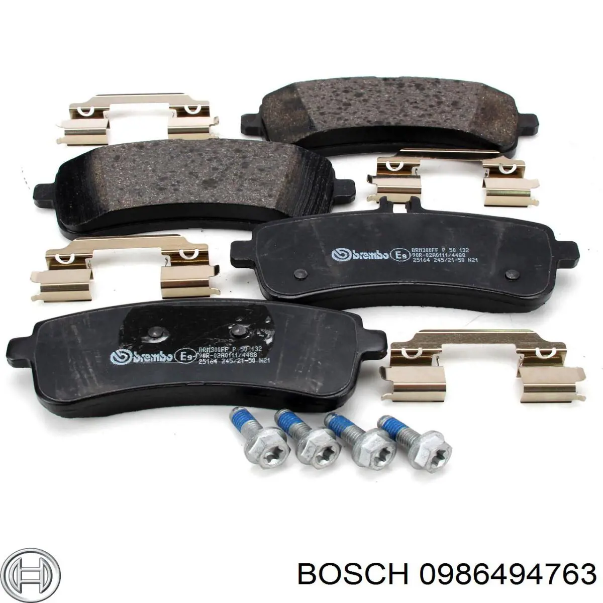 Задні гальмівні колодки 0986494763 Bosch