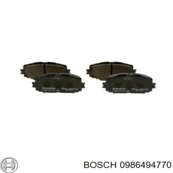 Передні тормозні колодки 0986494770 Bosch