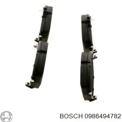 Передні тормозні колодки 0986494782 Bosch