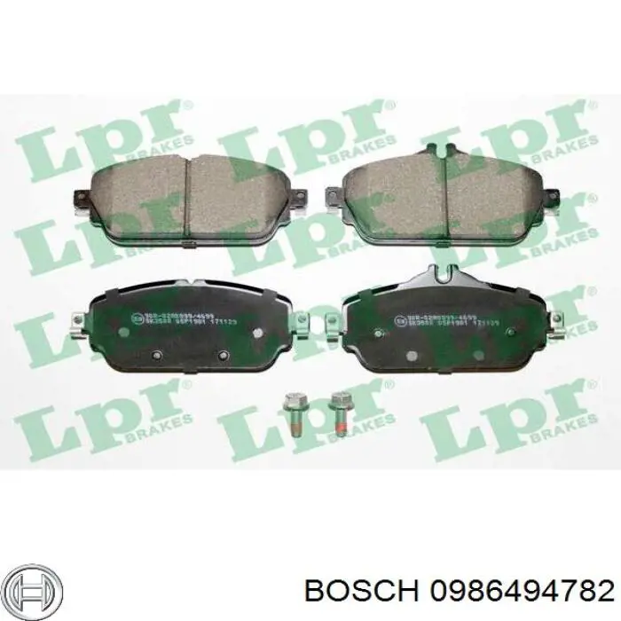 Тормозні колодки Bosch 0986494782