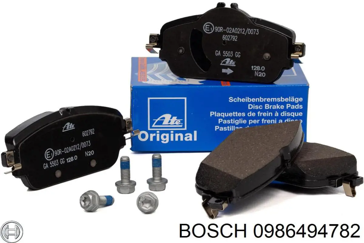 0986494782 Bosch Передні гальмівні колодки