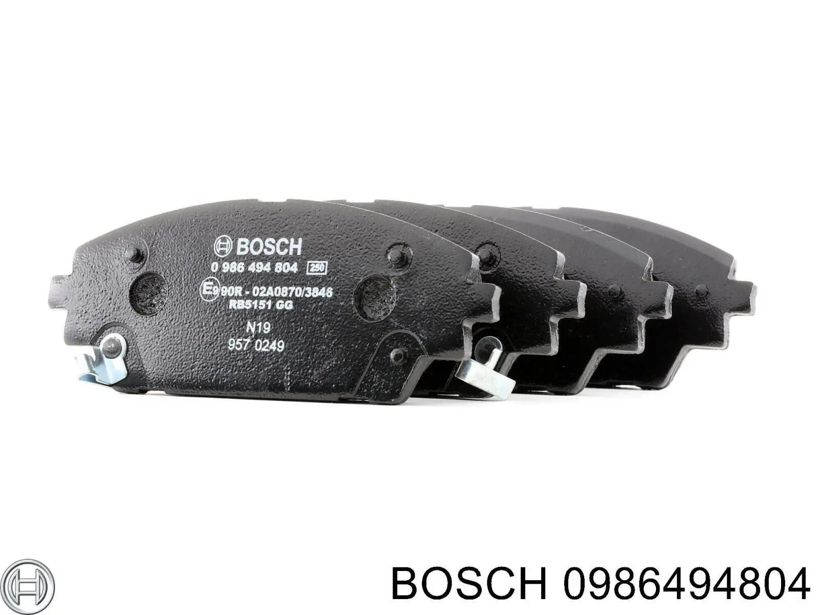 0986494804 Bosch колодки гальмівні передні, дискові