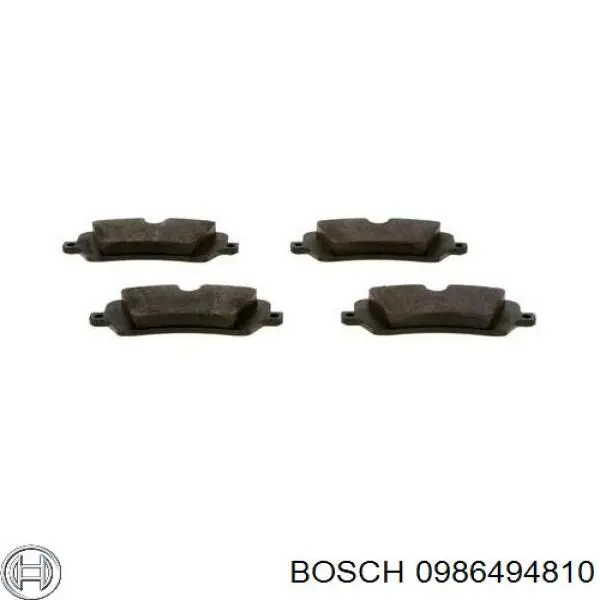 Колодки гальмові задні, дискові 0986494810 Bosch