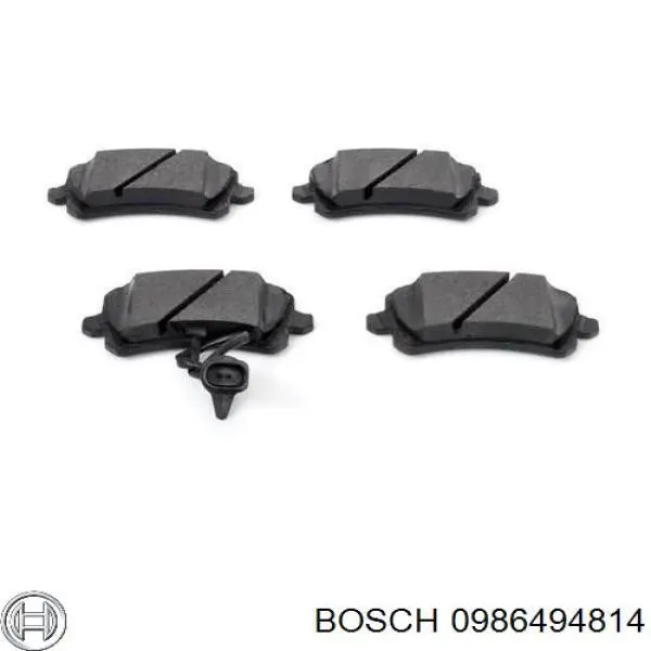8U0698451E VAG Колодки гальмівні задні, дискові