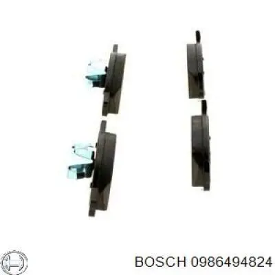 Колодки гальмівні передні, дискові 0986494824 Bosch