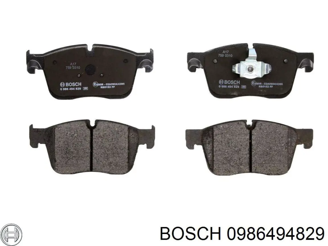 Передні тормозні колодки 0986494829 Bosch