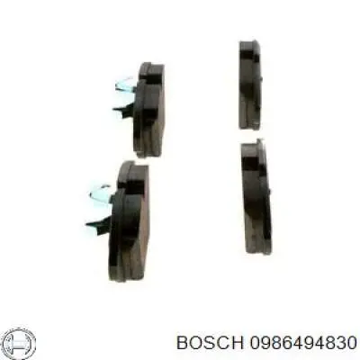 Колодки гальмівні передні, дискові 0986494830 Bosch