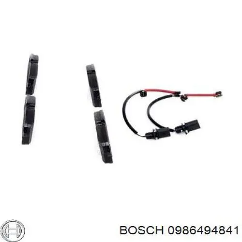 Колодки гальмові задні, дискові 0986494841 Bosch