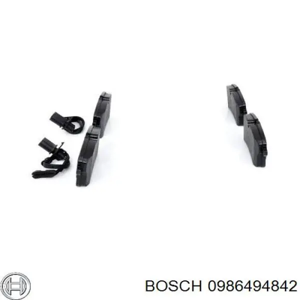 Колодки гальмові задні, дискові 0986494842 Bosch