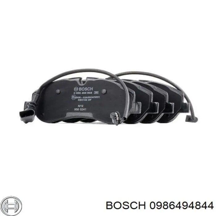 0986494844 Bosch колодки гальмівні передні, дискові