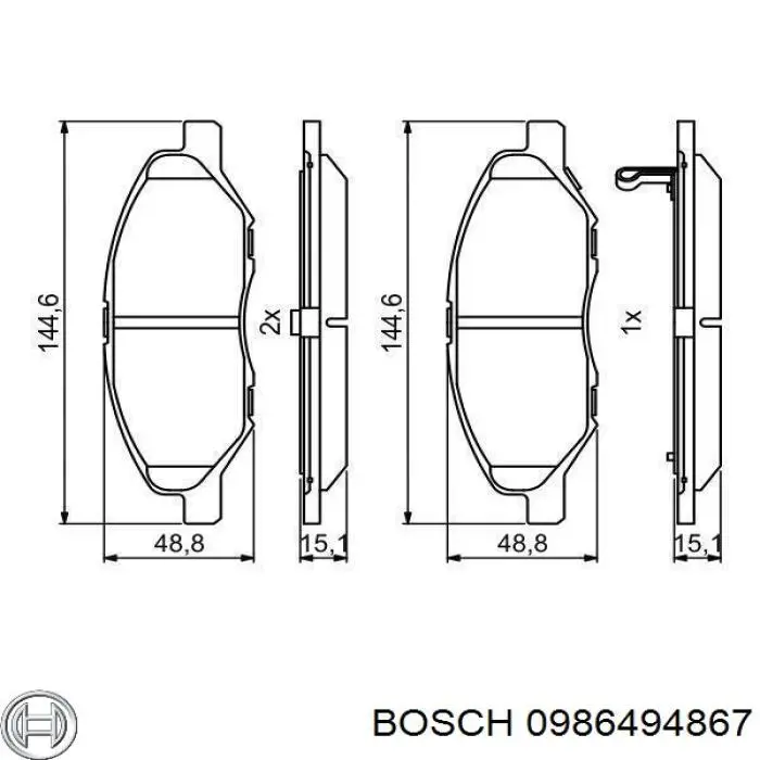 Гальмівні колодки Mando RMPN07 ціна, від 22.42 USD