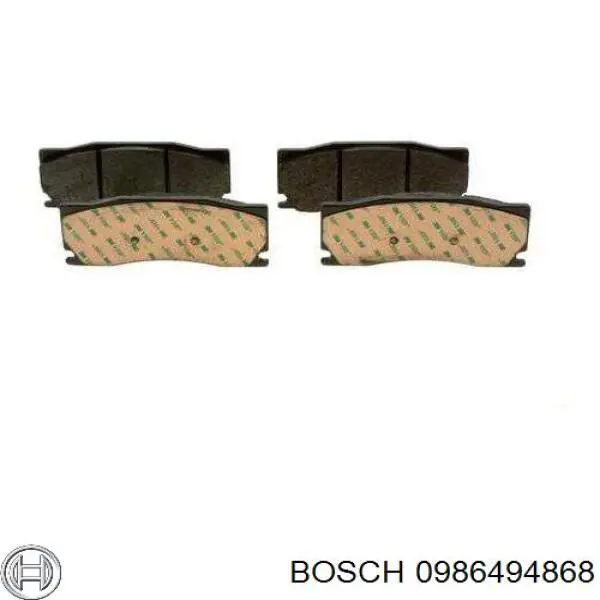 Гальмівні колодки Bosch 0986494868 ціна, від 41.18 USD
