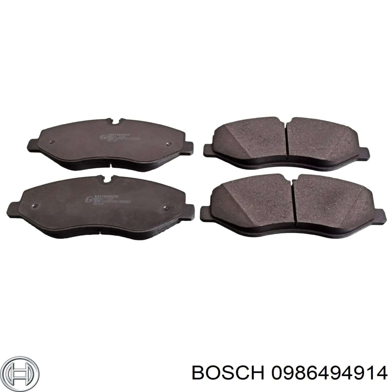 0986494914 Bosch Передні гальмівні колодки