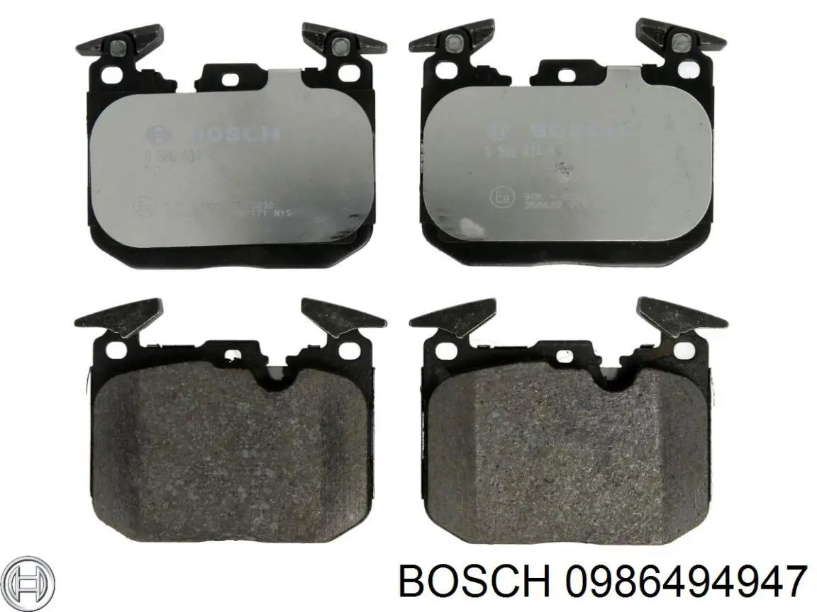 0986494947 Bosch колодки гальмівні передні, дискові