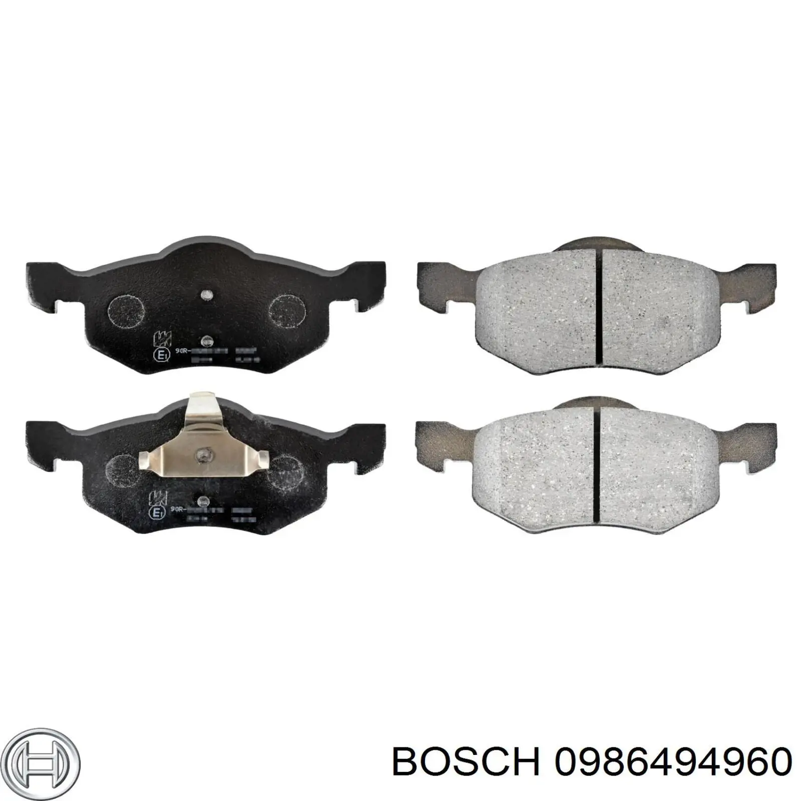 Передні тормозні колодки 0986494960 Bosch