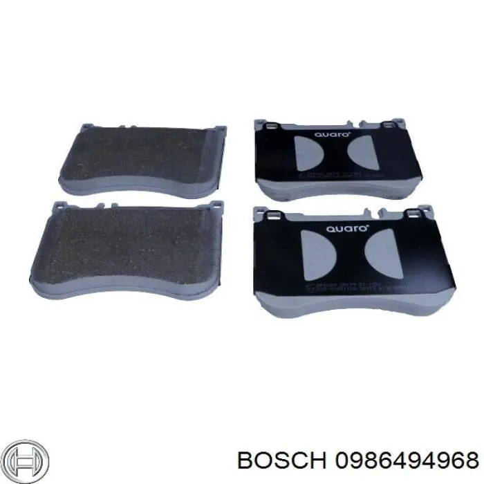 Купити 0986494968 Bosch Колодки гальмівні передні, дискові