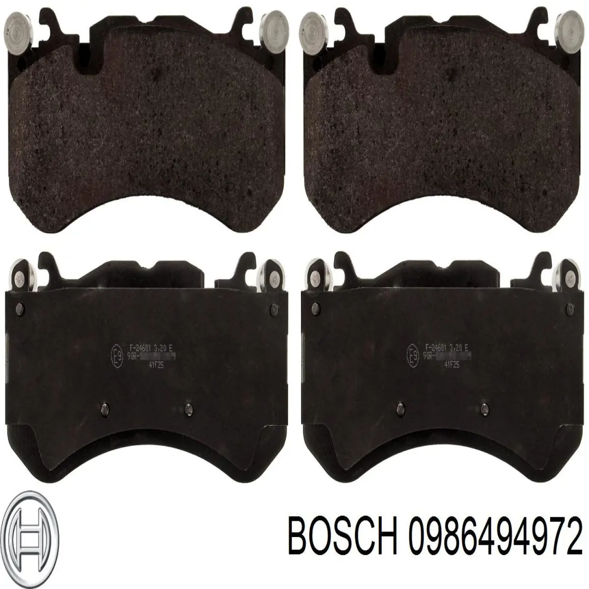 Купити 0986494972 Bosch Колодки гальмівні передні, дискові